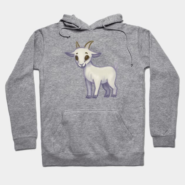 Cute Goat Drawing Hoodie by Play Zoo